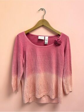 Liz Claiborne Rose-Pink Knit Top